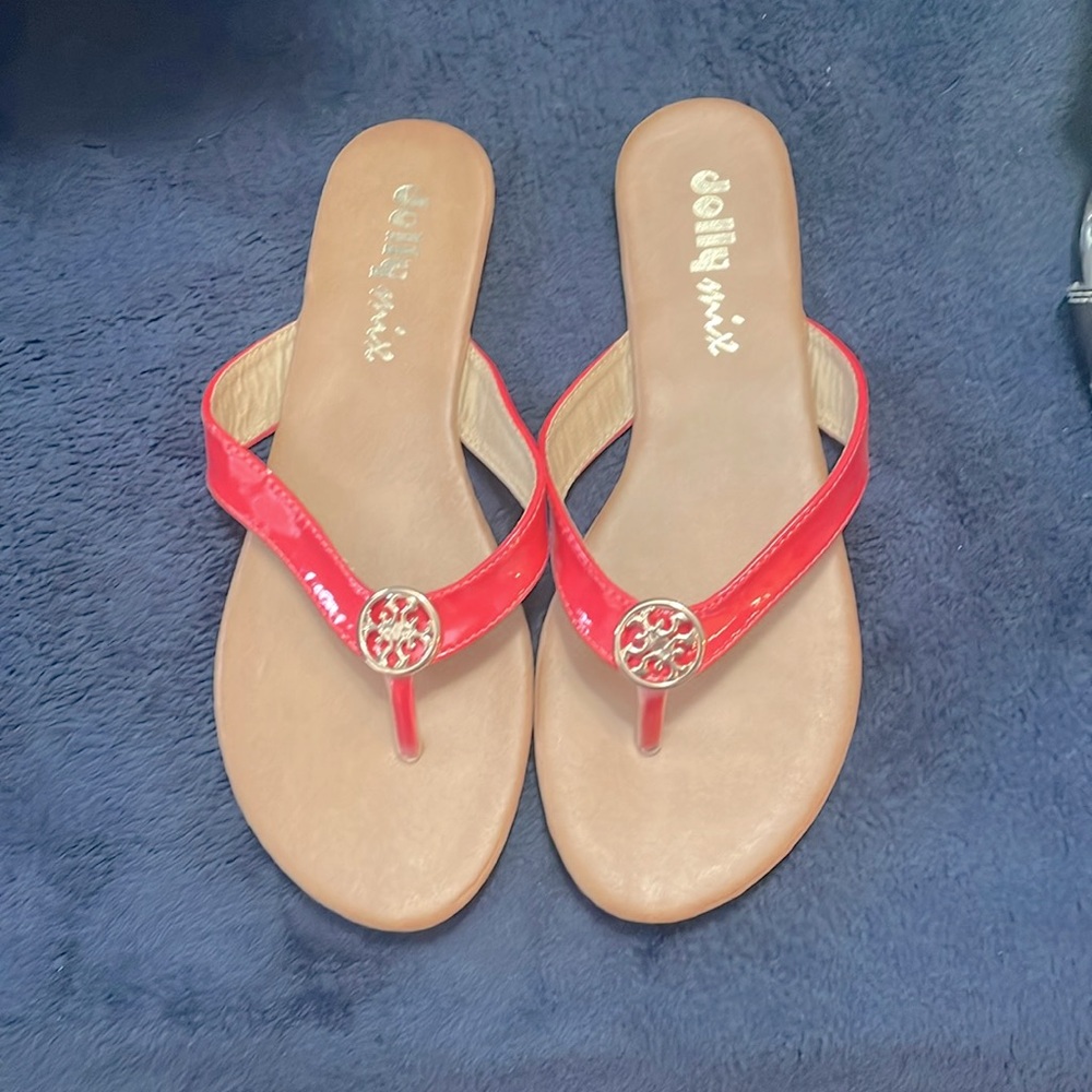 Pink flip flops